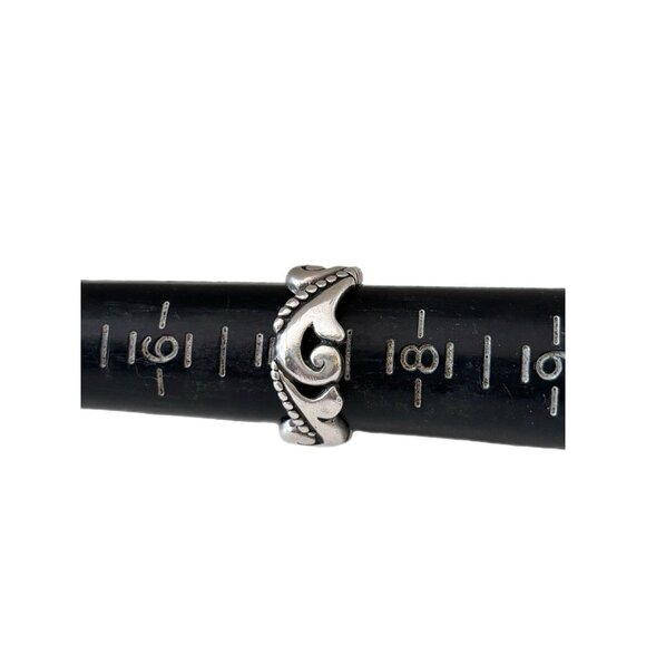 Paisley Design Band 8.3mm Ring Size 7 Sterling Silver 925 - Picture 3 of 6